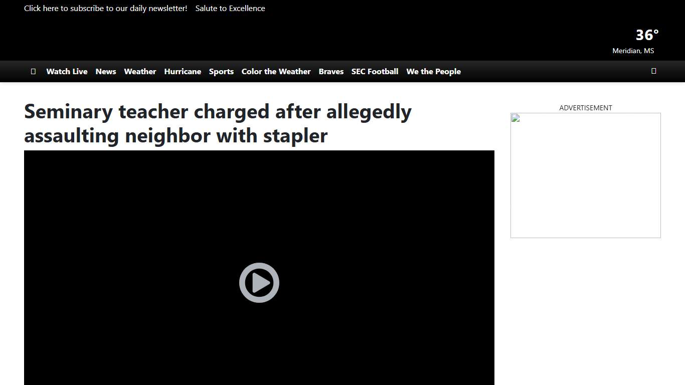 Seminary teacher charged after allegedly assaulting neighbor with stapler